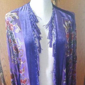 Purple Silk Robe
